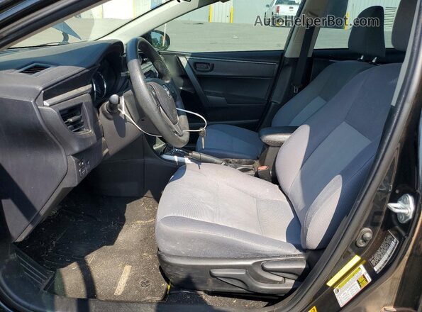 5YFBURHEXGP546533 2016 TOYOTA COROLLA Черный Вид салона спереди