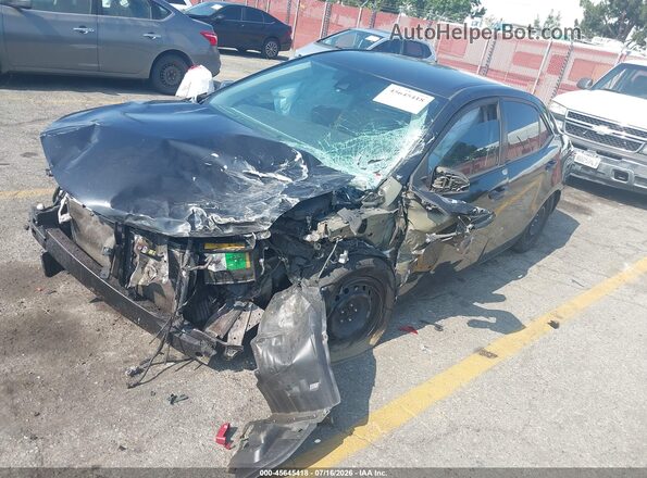 5YFBURHEXHP705309 2017 TOYOTA COROLLA Black Առջևի ձախ երեք քառորդ տեսարան