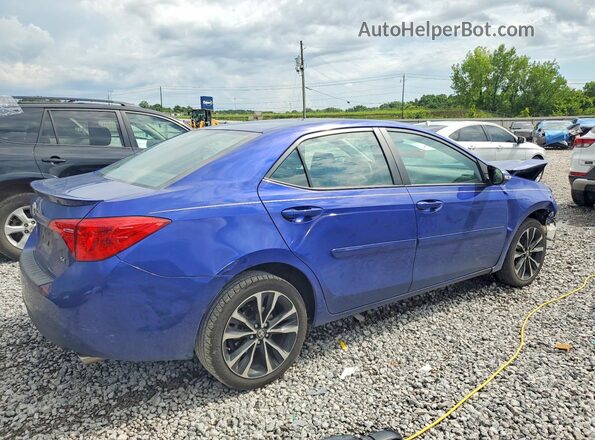 5YFBURHEXJP793025 2018 TOYOTA COROLLA Blue Tył prawy