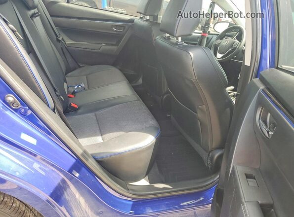 5YFBURHEXJP827366 2018 TOYOTA COROLLA Синий Вид задних сидений