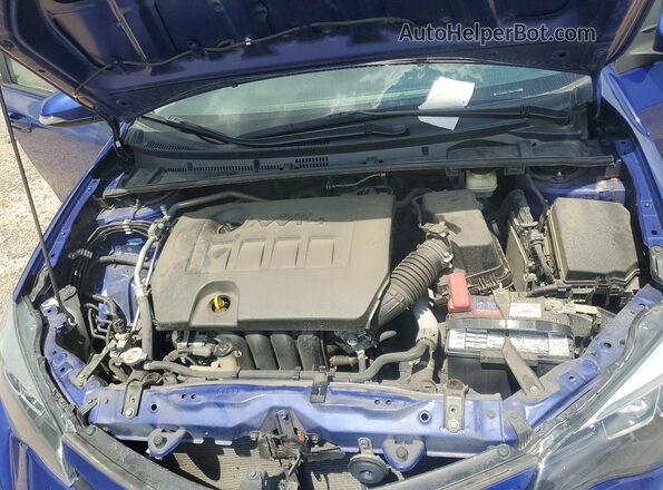 5YFBURHEXJP827366 2018 TOYOTA COROLLA Синий Вид задней части салона