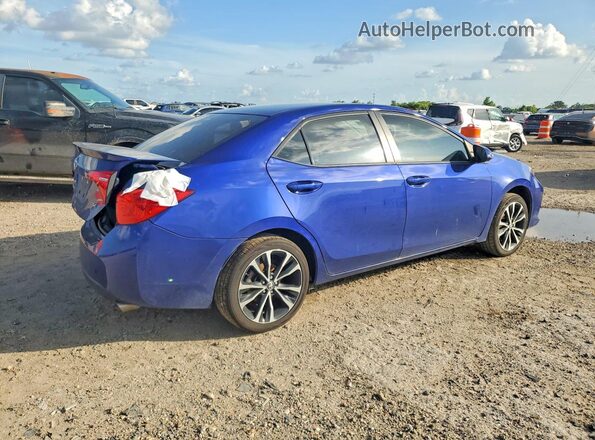 5YFBURHEXJP827366 2018 TOYOTA COROLLA Синий Задняя правая четверть