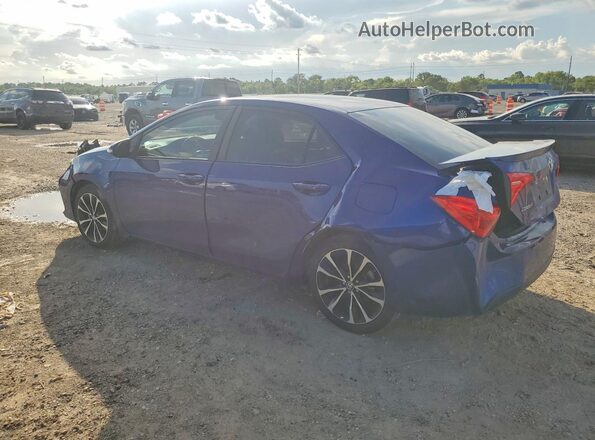 5YFBURHEXJP827366 2018 TOYOTA COROLLA Синий Задняя левая четверть