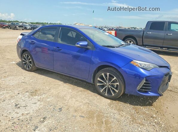 5YFBURHEXJP827366 2018 TOYOTA COROLLA Синий Передняя правая четверть