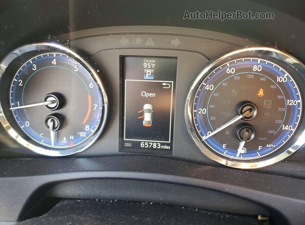 5YFBURHEXJP827366 2018 TOYOTA COROLLA Синий Вид щитка приборов