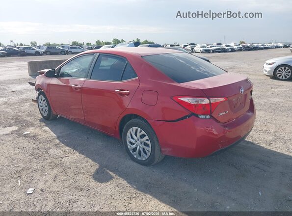5YFBURHEXKP871238 2019 TOYOTA COROLLA Красный Задняя левая четверть