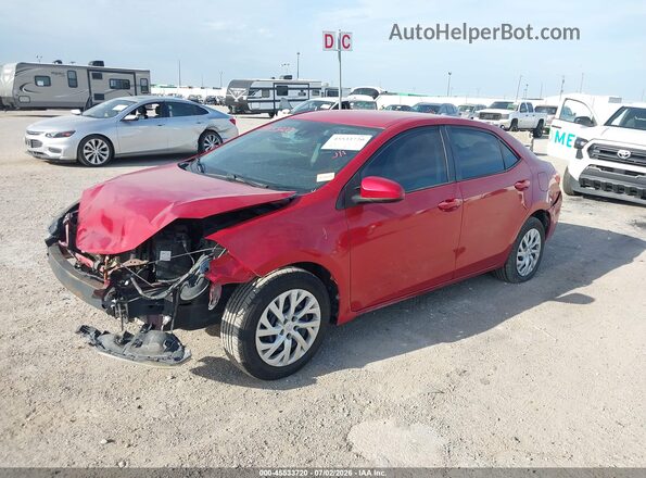 5YFBURHEXKP871238 2019 TOYOTA COROLLA Красный Передняя левая четверть