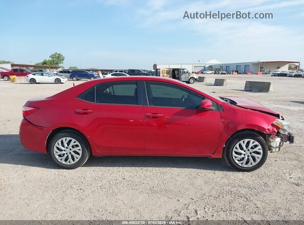 5YFBURHEXKP871238 2019 TOYOTA COROLLA Красный Вид задней части салона