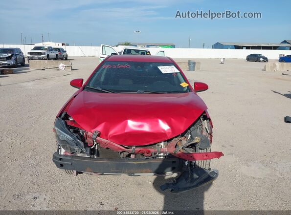 5YFBURHEXKP871238 2019 TOYOTA COROLLA Красный Вид щитка приборов