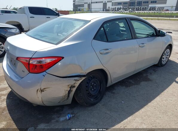 5YFBURHEXKP891747 2019 TOYOTA COROLLA Серебряный Задняя правая четверть