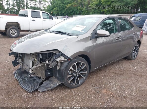 5YFBURHEXKP927615 2019 TOYOTA COROLLA Gray Առջևի ձախ երեք քառորդ տեսարան