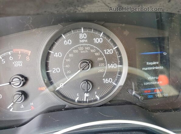 5YFDPMAE3MP168547 2021 TOYOTA COROLLA Blue Instrument cluster view