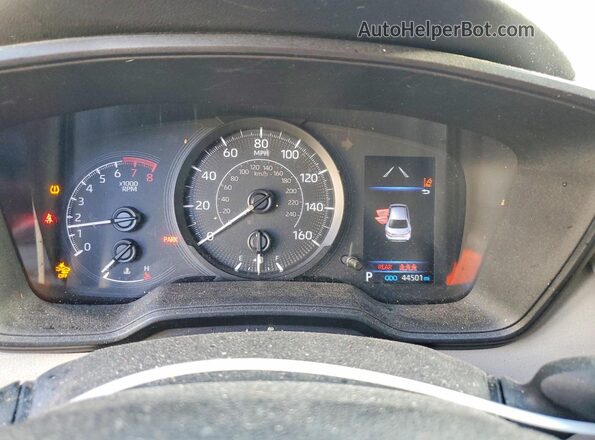 5YFDPMAE7NP390736 2022 TOYOTA COROLLA Black ხელსაწყოთა პანელის ხედი