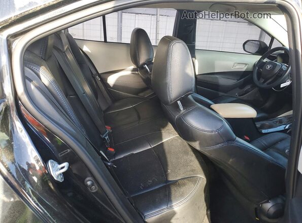 5YFDPMAE7NP390736 2022 TOYOTA COROLLA Black უკანა სავარძლების ხედი