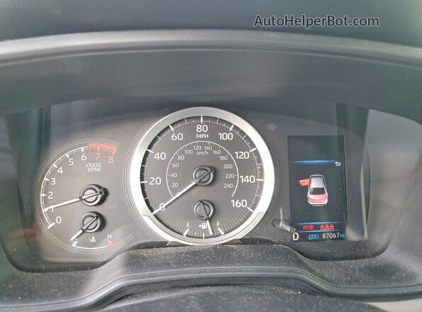 5YFDPRAE1LP006024 2020 TOYOTA COROLLA Blue Սարքավորումների վահանակի տեսք
