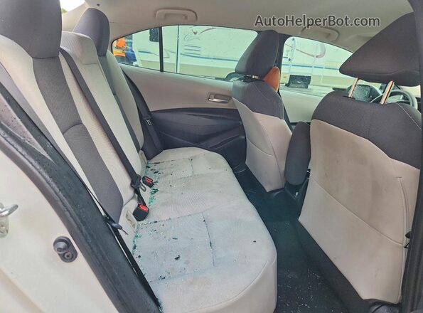 5YFDPRAE7LP056281 2020 TOYOTA COROLLA White უკანა სავარძლების ხედი