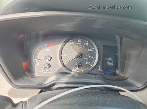 5YFDPRAE7LP056281 2020 TOYOTA COROLLA White ხელსაწყოთა პანელის ხედი