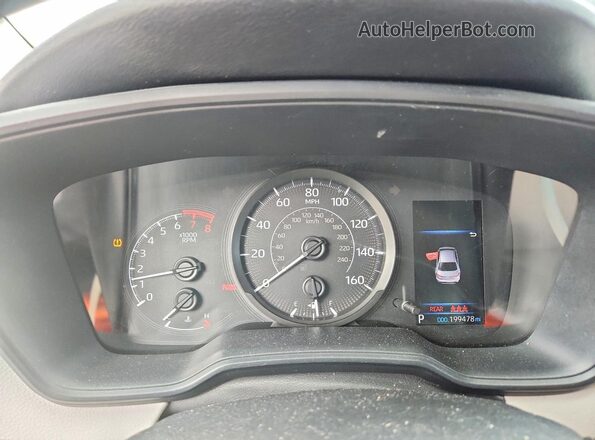 5YFDPRAE7LP071671 2020 TOYOTA COROLLA Black Սարքավորումների վահանակի տեսք