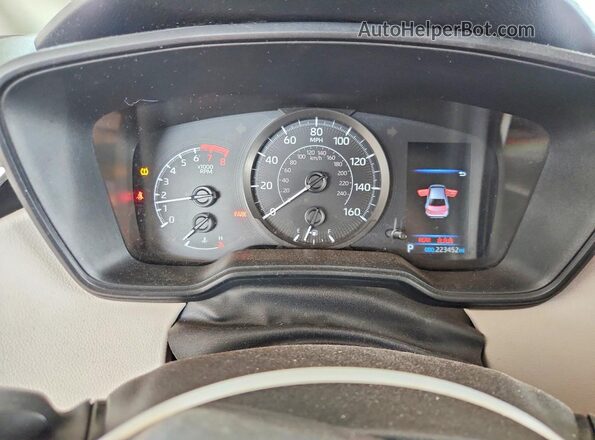 5YFDPRAEXLP049065 2020 TOYOTA COROLLA Серый Вид щитка приборов