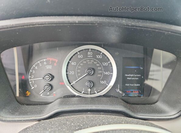 5YFEPMAE0MP174343 2021 TOYOTA COROLLA Black Widok zestawu wskaźników