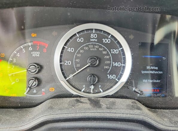 5YFEPMAE0MP190509 2021 TOYOTA COROLLA White Widok zestawu wskaźników