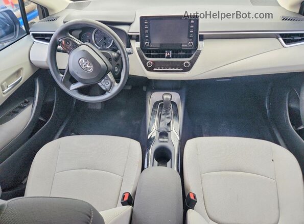 5YFEPMAE0MP267797 2021 TOYOTA COROLLA Blue Вид панелі приладів