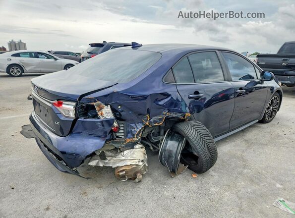5YFEPMAE0MP267797 2021 TOYOTA COROLLA Blue Задня права чверть