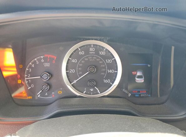 5YFEPMAE0NP290806 2022 TOYOTA COROLLA Silver Սարքավորումների վահանակի տեսք