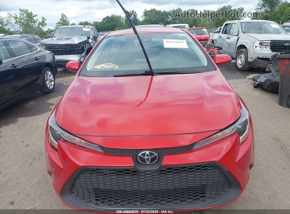 5YFEPMAE1MP161648 2021 TOYOTA COROLLA Red Instrument cluster view