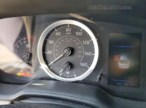 5YFEPMAE1MP206975 2021 TOYOTA COROLLA White Instrument cluster view
