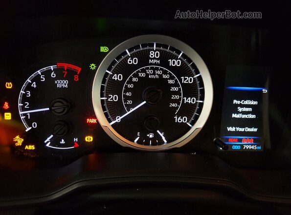 5YFEPMAE1MP210637 2021 TOYOTA COROLLA White Սարքավորումների վահանակի տեսք