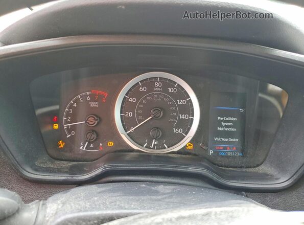 5YFEPMAE1NP276817 2022 TOYOTA COROLLA Black Вид щитка приладів