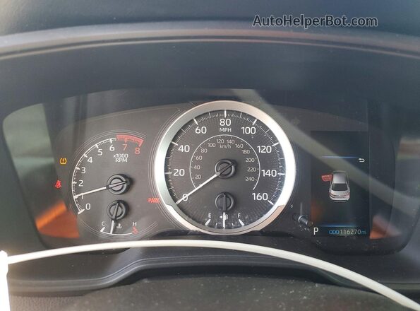 5YFEPMAE2MP181469 2021 TOYOTA COROLLA White Vista del cuadro de instrumentos