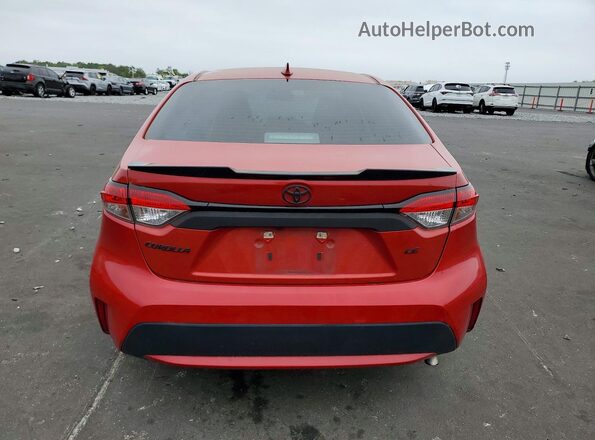 5YFEPMAE2MP189085 2021 TOYOTA COROLLA Burgundy Rear view