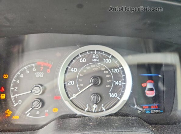 5YFEPMAE2NP307864 2022 TOYOTA COROLLA Black ხელსაწყოთა პანელის ხედი