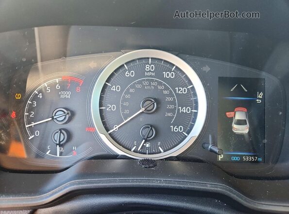 5YFEPMAE2NP334837 2022 TOYOTA COROLLA Black Սարքավորումների վահանակի տեսք