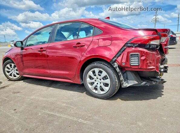 5YFEPMAE2NP371287 2022 TOYOTA COROLLA Burgundy Հետևի ձախ