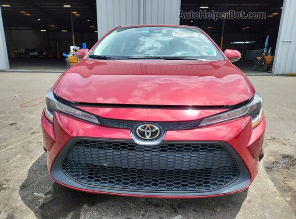 5YFEPMAE2NP371287 2022 TOYOTA COROLLA Burgundy Դիմացի տեսք