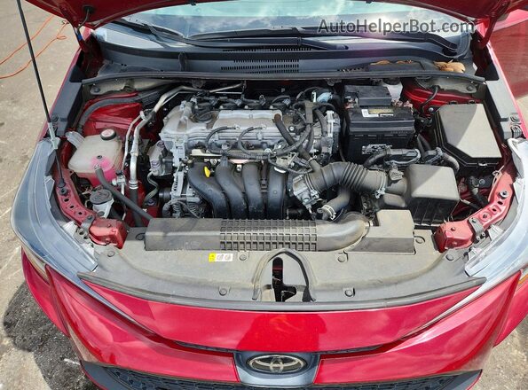 5YFEPMAE2NP371287 2022 TOYOTA COROLLA Burgundy Սալոնի հետևի տեսք