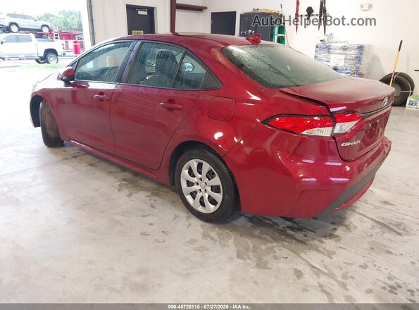 5YFEPMAE2NP380328 2022 TOYOTA COROLLA Burgundy უკანა მარცხენა