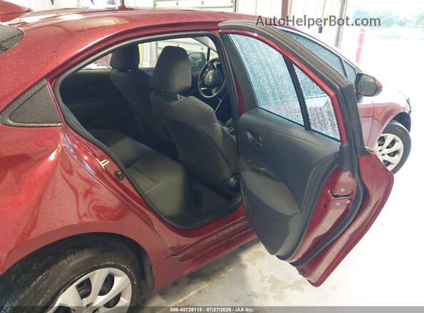 5YFEPMAE2NP380328 2022 TOYOTA COROLLA Burgundy VIN კოდის სტიკერის ხედი