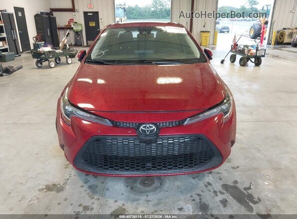 5YFEPMAE2NP380328 2022 TOYOTA COROLLA Burgundy ხელსაწყოთა პანელის ხედი