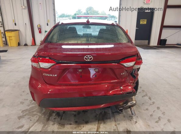5YFEPMAE2NP380328 2022 TOYOTA COROLLA Burgundy 