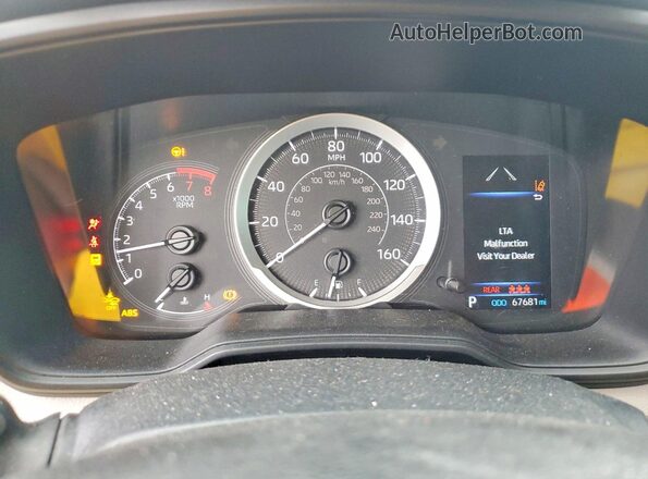 5YFEPMAE2NP389515 2022 TOYOTA COROLLA Blue Вид щитка приладів