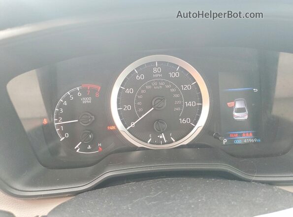5YFEPMAE3MP155009 2021 TOYOTA COROLLA Blue Instrument cluster view