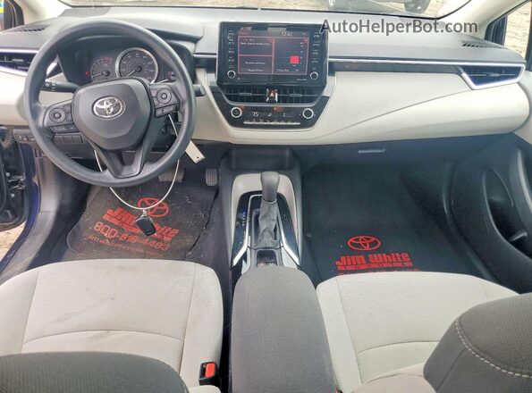 5YFEPMAE3MP155009 2021 TOYOTA COROLLA Blue Dashboard view