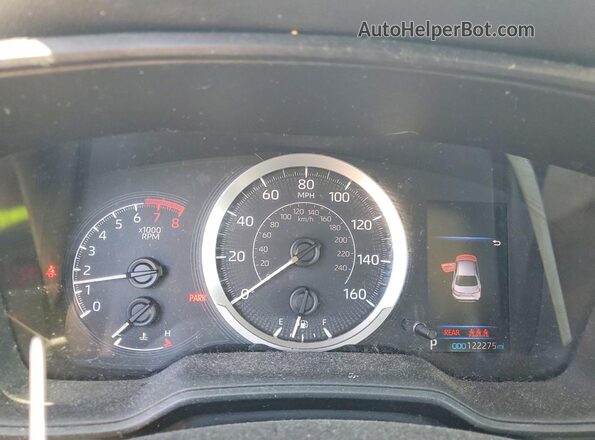 5YFEPMAE3MP188740 2021 TOYOTA COROLLA Blue Вид щитка приладів