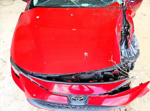 5YFEPMAE3MP214298 2021 TOYOTA COROLLA Red Rear interior view