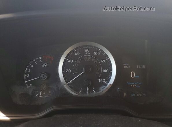 5YFEPMAE3MP246118 2021 TOYOTA COROLLA White Widok zestawu wskaźników