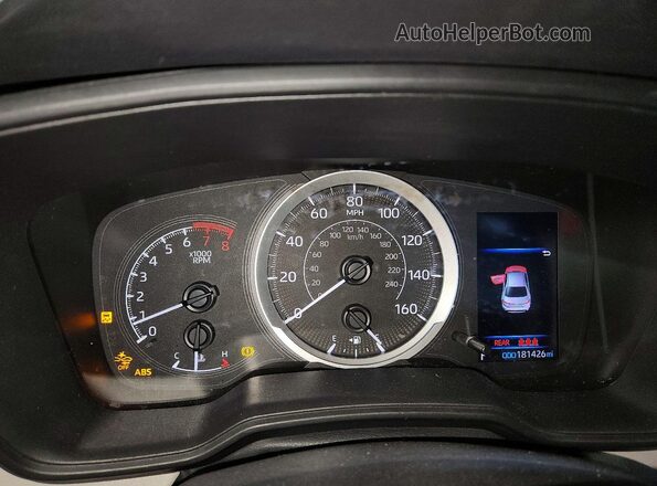 5YFEPMAE3MP269883 2021 TOYOTA COROLLA Blue Vista del cuadro de instrumentos